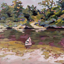 Nothing to See Here (Kelsey peeing in the Tchefuncte) / Main Image