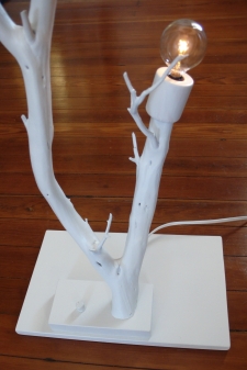 white tree lamp (detail)