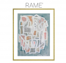 Rame' - Archival Print of Mixed Media Abstract on Watercolor Paper / Main Image