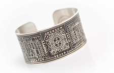 Jackson Square Etched Map Cuff / Main Image