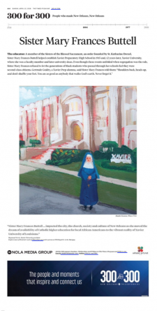 Sister Mary Frances Buttell / article from Nola.com
