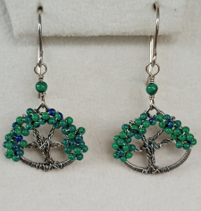 Live Oak Earrings - Azurite / Main Image