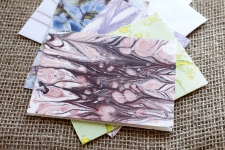 Marbled Note Cards / sodalite / Main Image