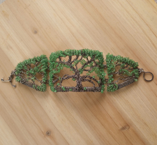 Audubon Park Tree of Life - Panoramic Cuff Bracelet / Main Image